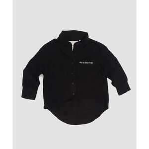 One Teaspoon NWT Kids Soho Button up Shirt Pray for Rock n Roll Black S 8-9 $110